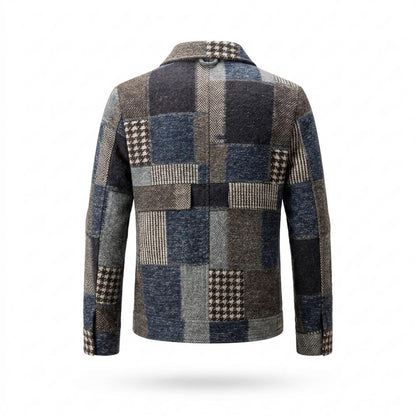 Allsaints Leather - Zemer | Patchwork Button-Front Jacket Men