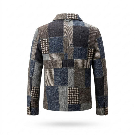 Allsaints Leather - Zemer | Patchwork Button-Front Jacket Men