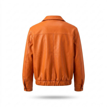 Allsaints Leather - Mozot | Zip-Up Collared Leather Jacket Men