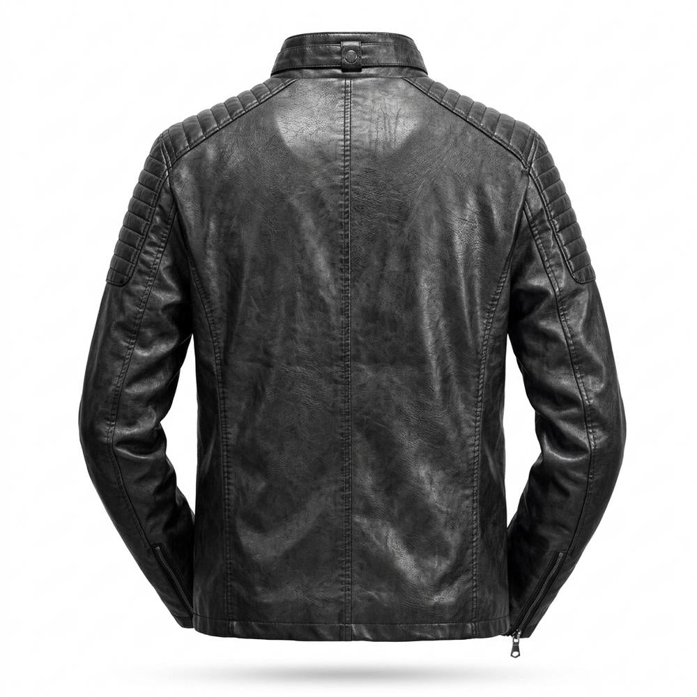 Allsaints Leather - Eefin | Quilted Zippered Jacket Men