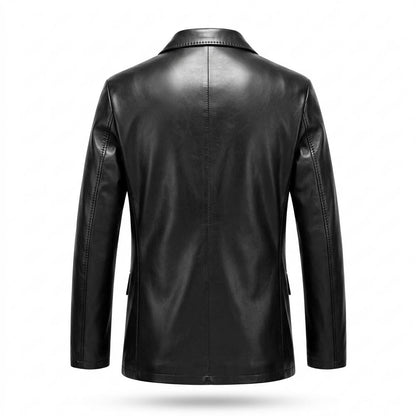 Allsaints Leather - Maror | Buttoned Serrated-Edge Blazer Men