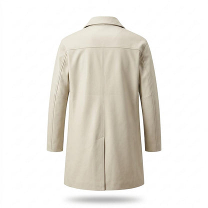 Allsaints Leather - Selar | Funnel Neck Straight Fit Coat Men