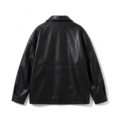 Allsaints Leather - Vetal | Oversized Zip-Up Leather Jacket Unisex