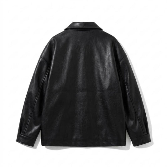 Allsaints Leather - Vetal | Oversized Zip-Up Leather Jacket Unisex