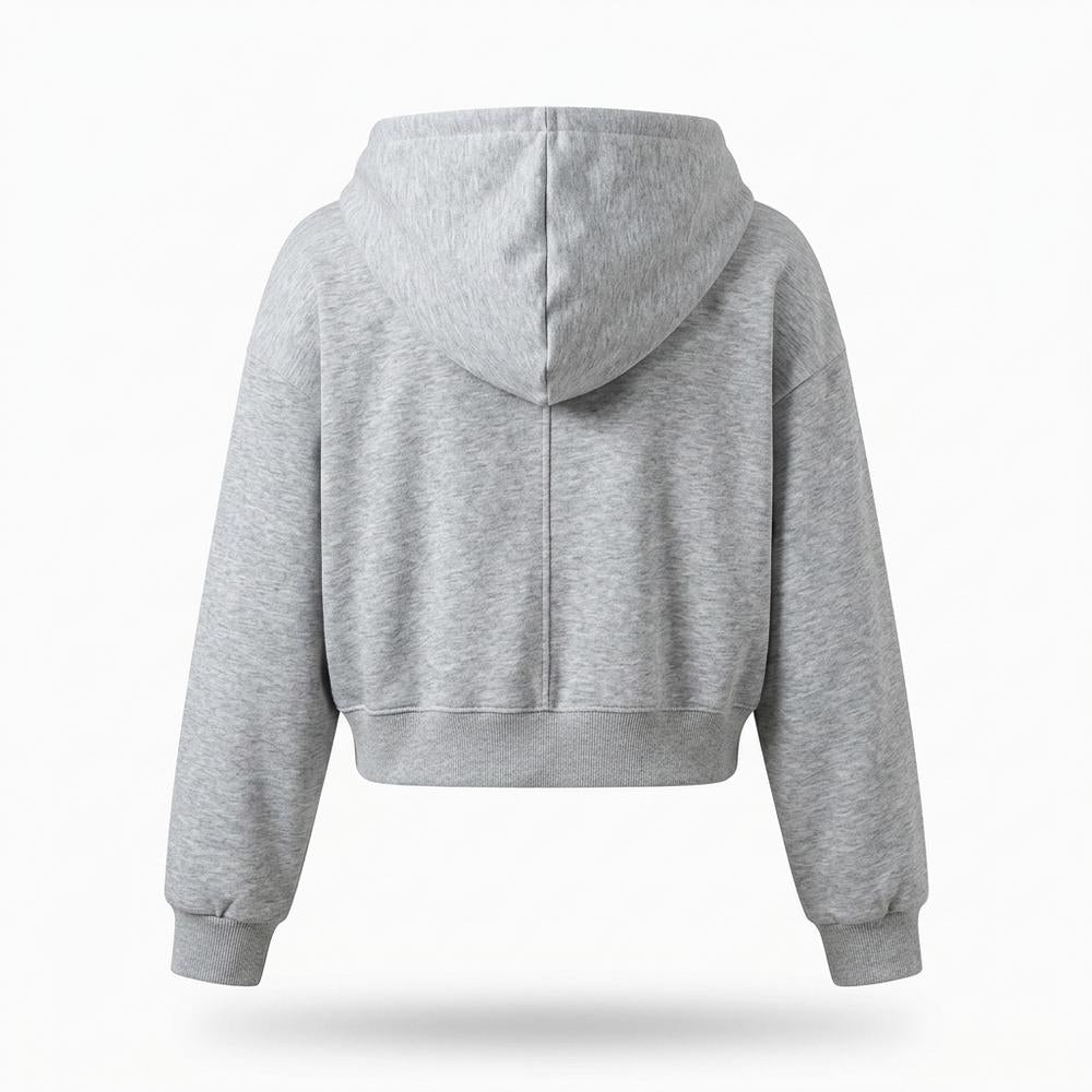 Allsaints Leather - Lyvin | Cropped Zip-Up Hoodie Women