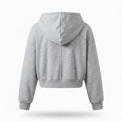 Allsaints Leather - Lyvin | Cropped Zip-Up Hoodie Women