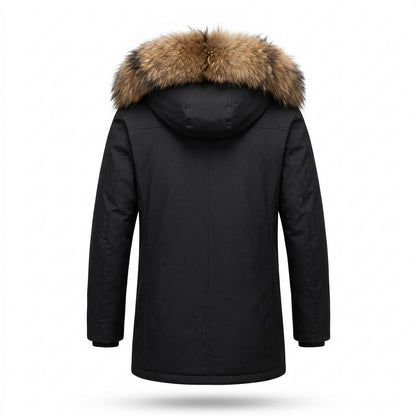 Allsaints Leather - Rakar | Faux-Fur Lined Hooded Coat Men