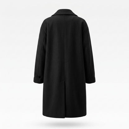 Allsaints Leather - Lodar | Longline Single-Breasted Coat Women