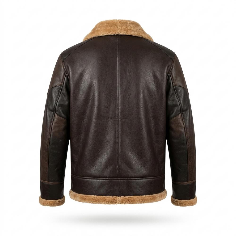 Allsaints Leather - Sozur | Shearling-Collar Lined Leather Jacket Men