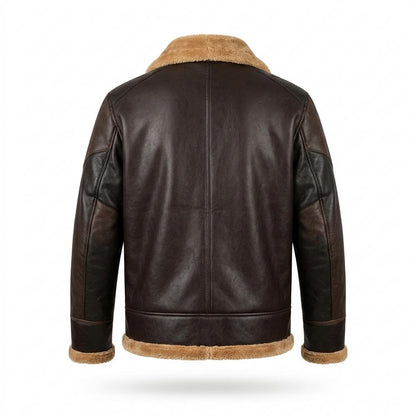 Allsaints Leather - Sozur | Shearling-Collar Lined Leather Jacket Men