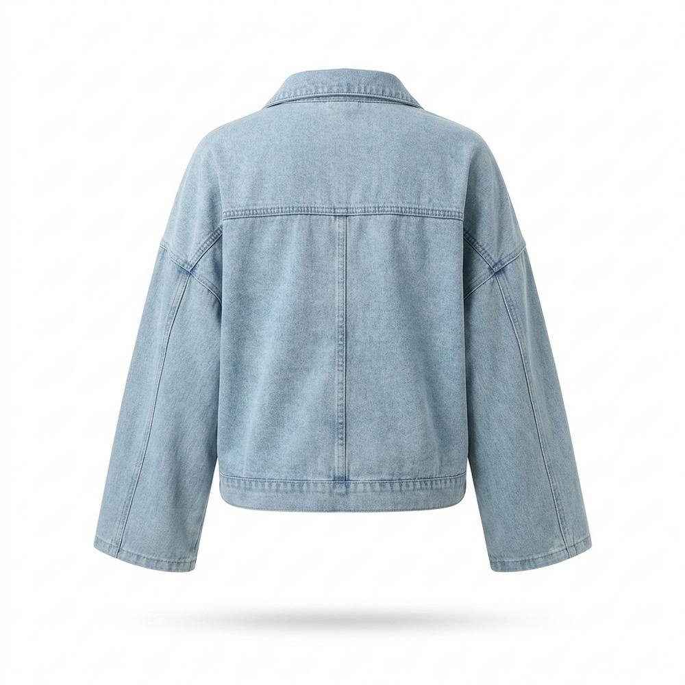 Allsaints Leather - Vital | Cropped Relaxed-Fit Denim Jacket Women