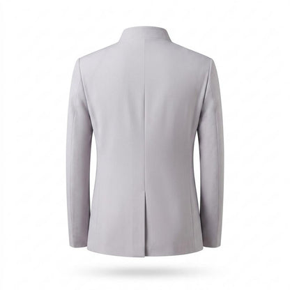 Allsaints Leather - Cavin | Embroidered Stand-Up Collar Suit Men