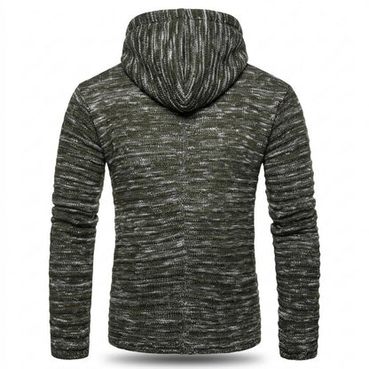 Allsaints Leather - Rufil | Heathered Knitted Hoodie Men