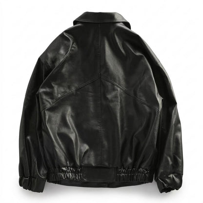 Allsaints Leather - Lysan | Zip-Up Collared Leather Jacket Unisex