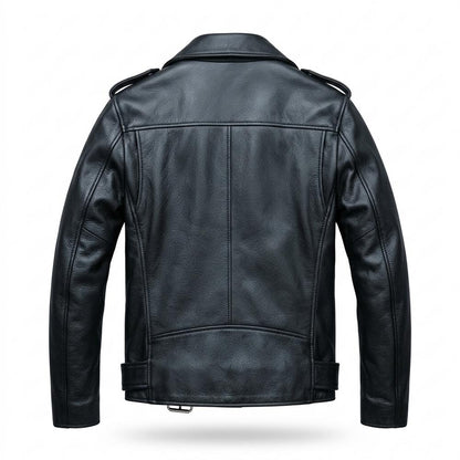 Allsaints Leather - Nolin | Asymmetrical Belted Leather Jacket Men