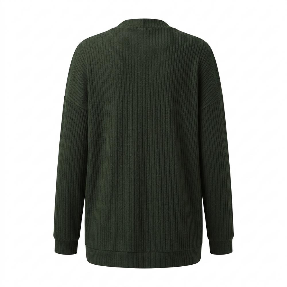 Allsaints Leather - Rorev | Rib-Knit Open-Front Knit Cardigan Women
