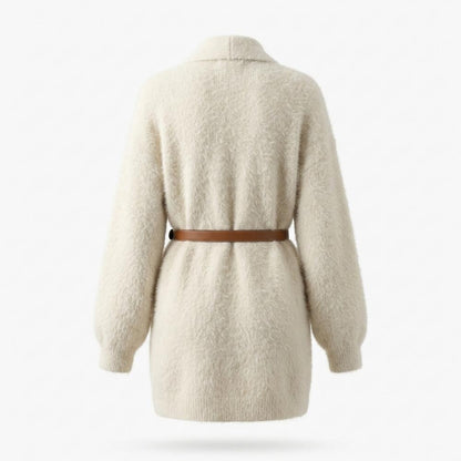 Allsaints Leather - Vemel | Fluffy Belted Knit Cardigan Women