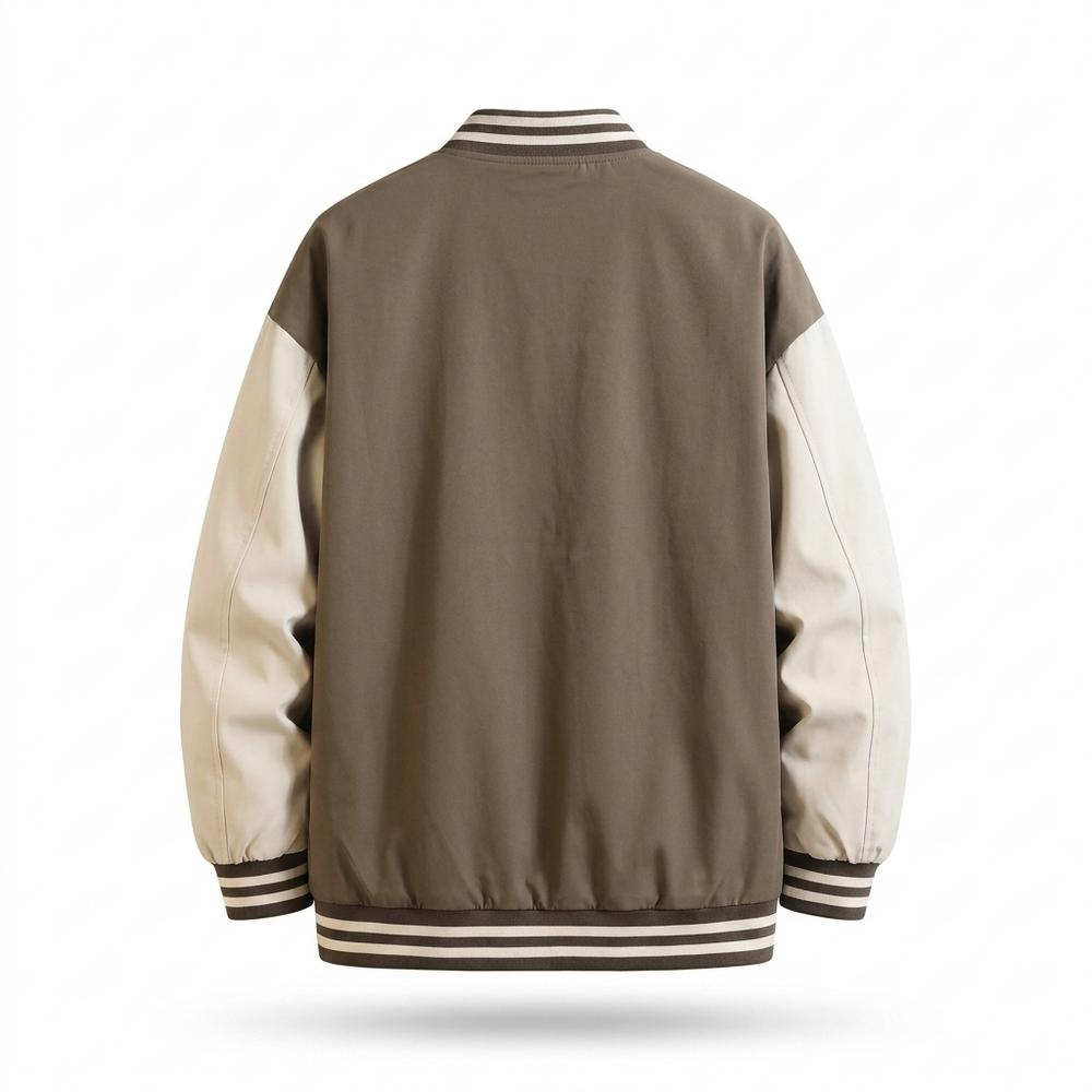 Allsaints Leather - Lover | Two-Tone Striped-Trim Jacket Unisex
