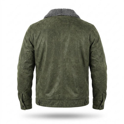 Allsaints Leather - Covel | Fleece-Lined Sueded Jacket Men