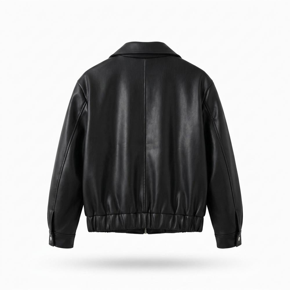 Allsaints Leather - Vusan | Faux Leather Zip-Up Jacket Men