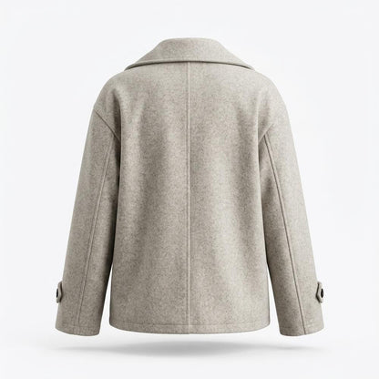 Allsaints Leather - Arzan | Double-Breasted Melange Coat Women