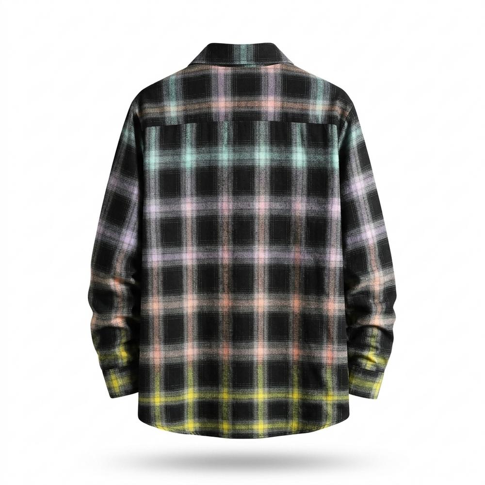 Allsaints Leather - Dapit | Plaid Long-Sleeved Shirt Men