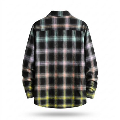 Allsaints Leather - Dapit | Plaid Long-Sleeved Shirt Men