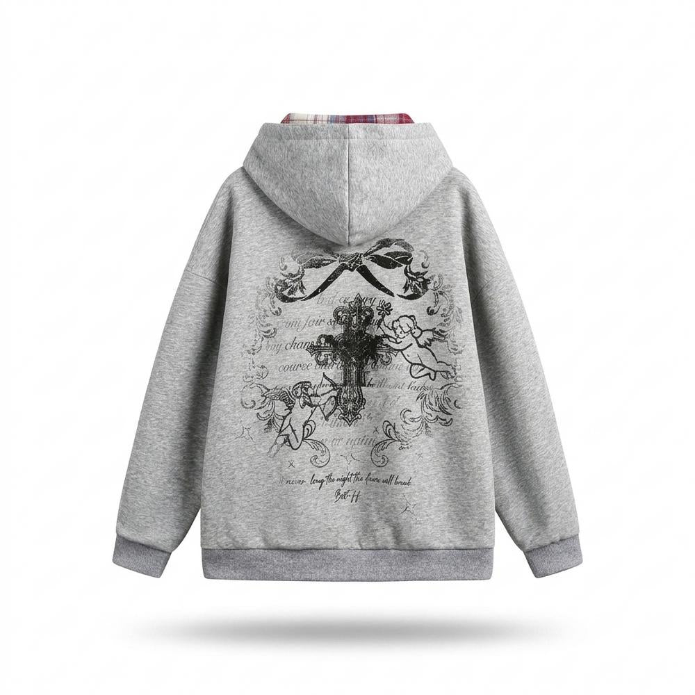 Allsaints Leather - Vesel | Printed Zip-Up Hoodie Unisex