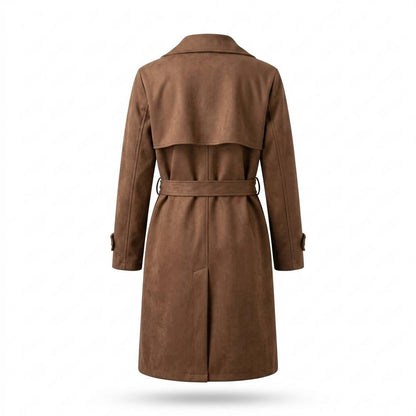 Allsaints Leather - Rorut | Double-Breasted Belted Coat Women
