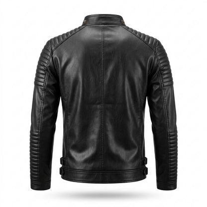 Allsaints Leather - Lytal | Quilted Zippered Leather Jacket Men