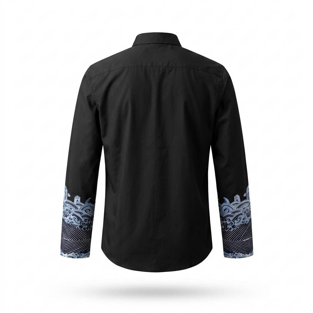 Allsaints Leather - Digat | Embroidered Button-Up Shirt Men
