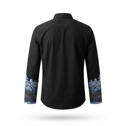 Allsaints Leather - Digat | Embroidered Button-Up Shirt Men