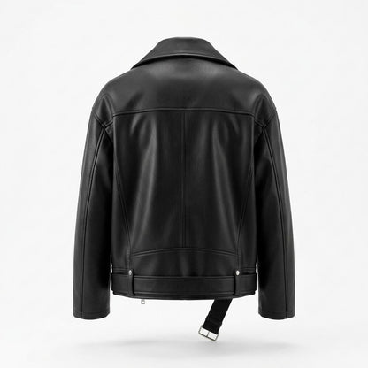 Allsaints Leather - Cotod | Oversized Belted Leather Jacket Unisex