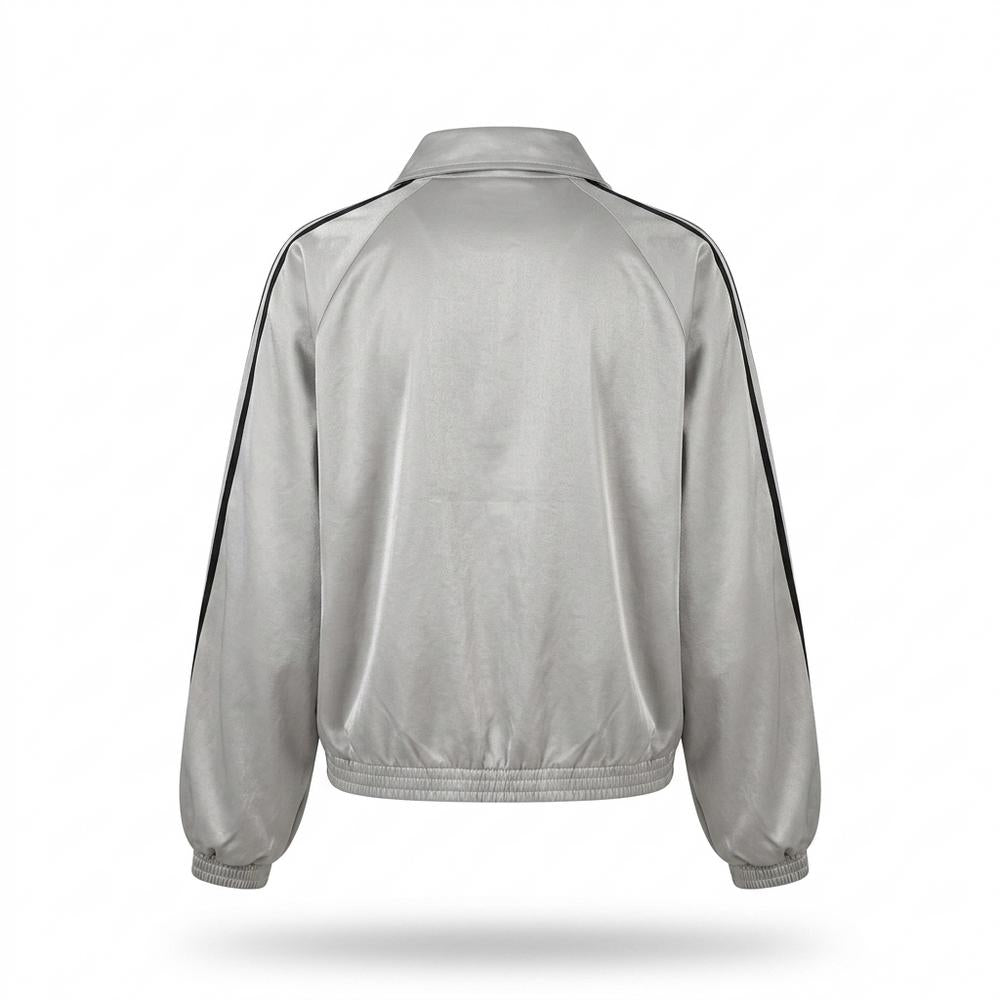 Allsaints Leather - Caran | Striped Zip-Up Jacket Women