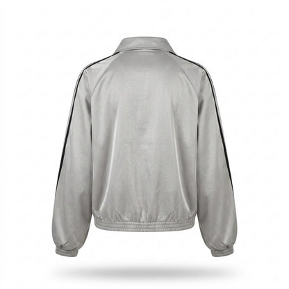 Allsaints Leather - Caran | Striped Zip-Up Jacket Women
