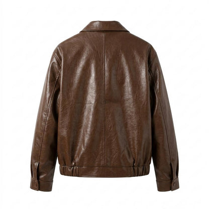 Allsaints Leather - Tolen | Zip-Up Lined Leather Jacket Men
