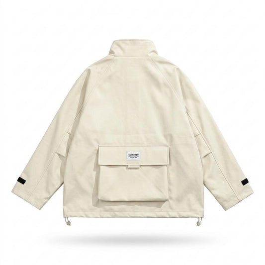 Allsaints Leather - Armon | High-Collar Multi-Pocket Jacket Unisex
