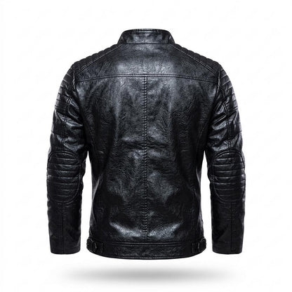 Allsaints Leather - Yotak | Quilted Fitted Leather Jacket Men