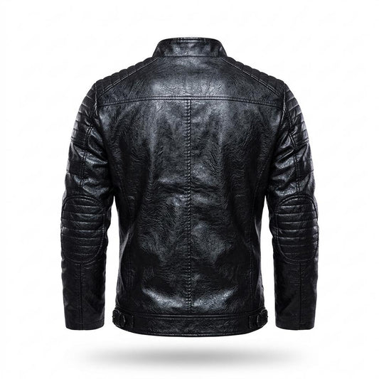 Allsaints Leather - Yotak | Quilted Fitted Leather Jacket Men