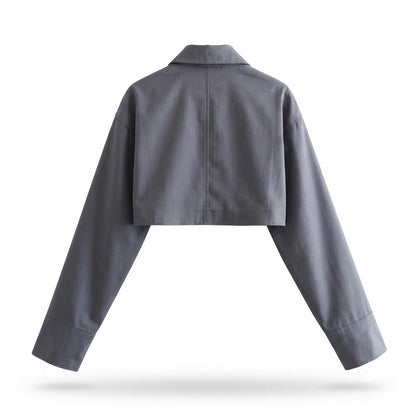 Allsaints Leather - Netal | Cropped Zip-Up Jacket Women