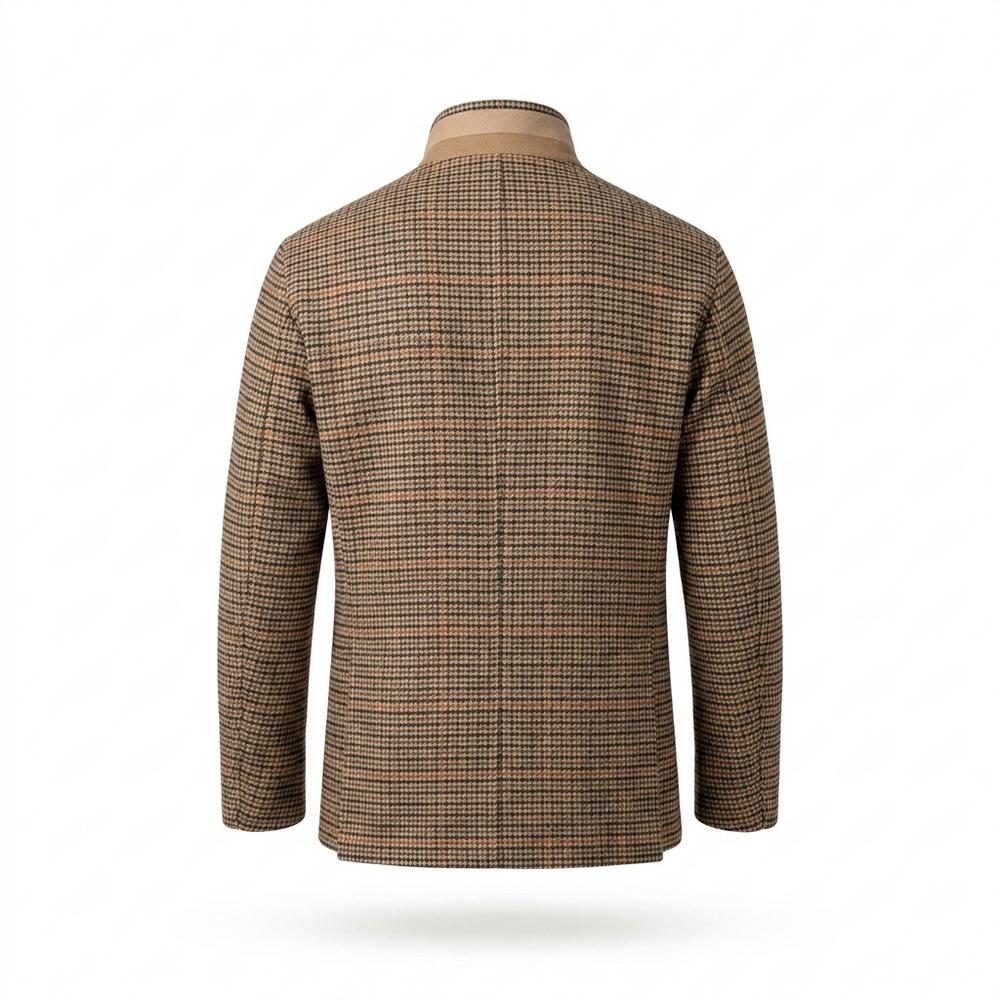Allsaints Leather - Elken | Plaid Wool-Blend Jacket Men