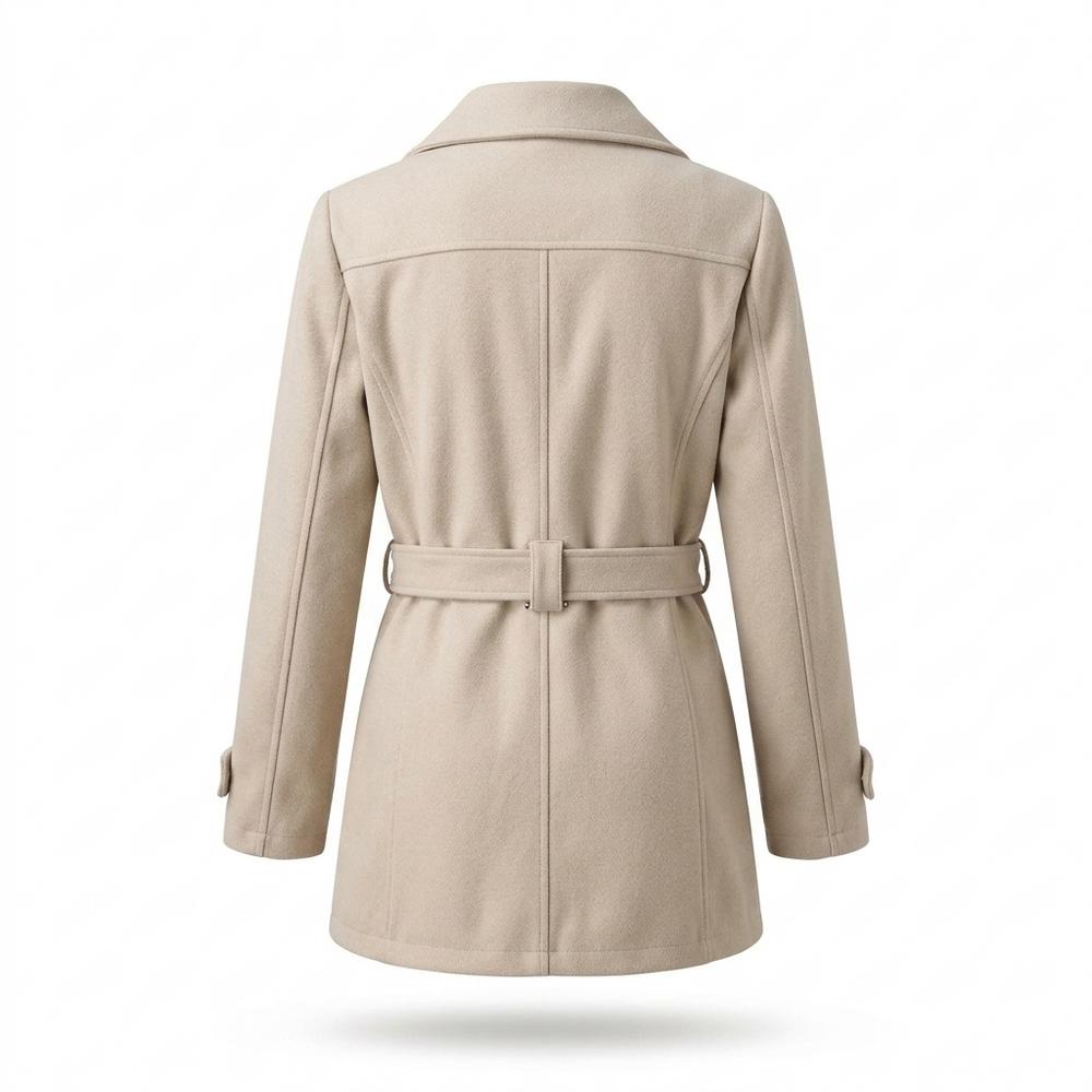 Allsaints Leather - Elmon | Single-Breasted Belted Coat Women