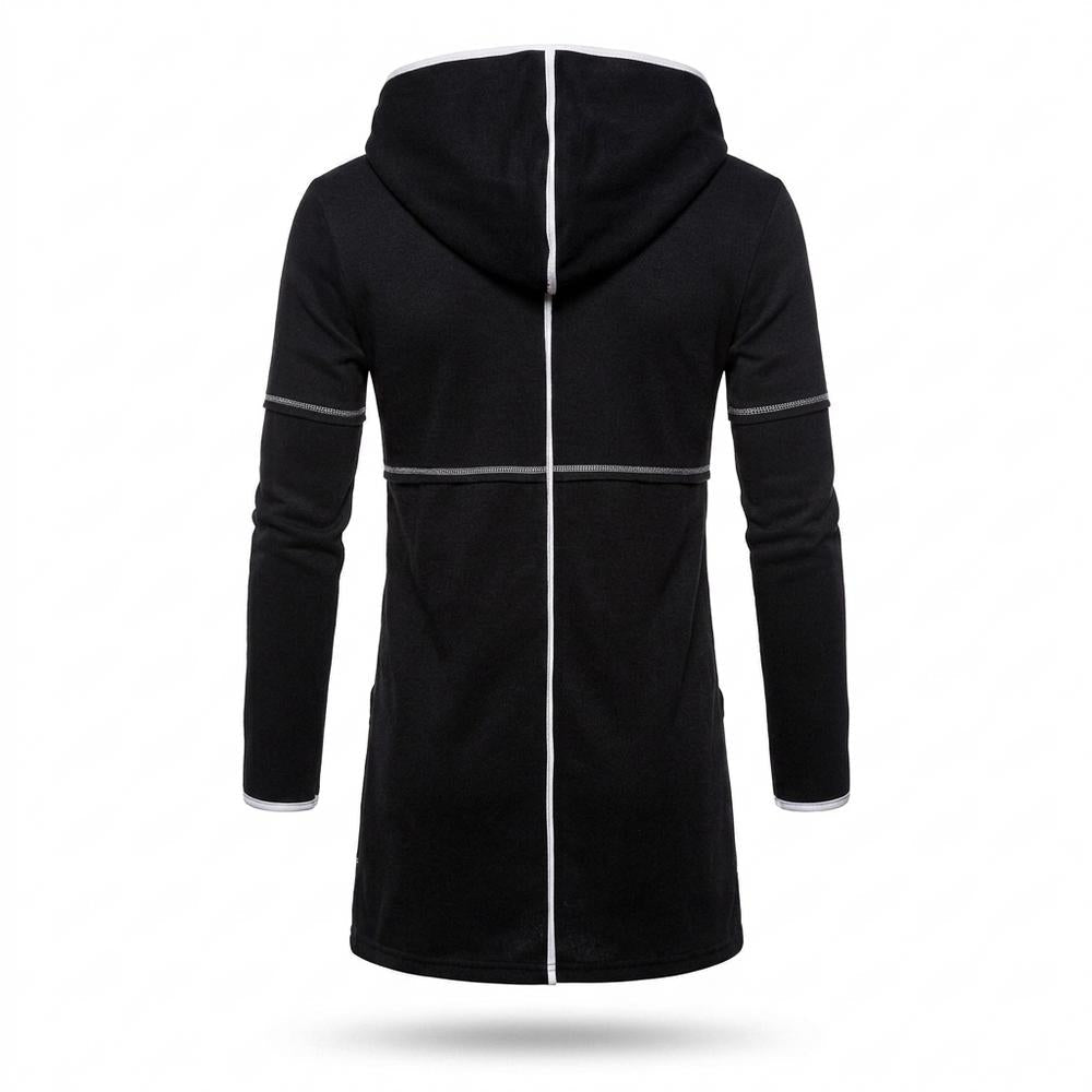 Allsaints Leather - Dafut | Long-Cut Hooded Cardigan Men