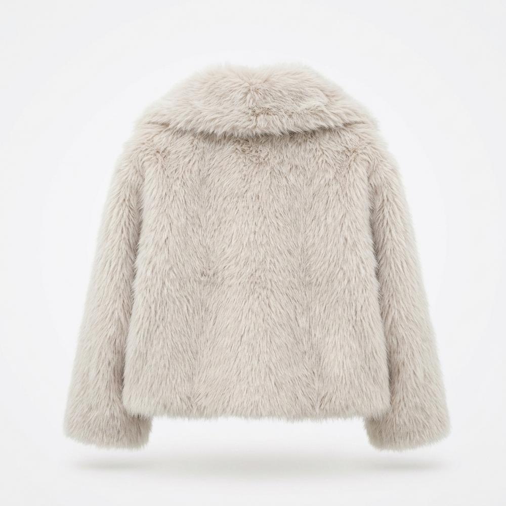 Allsaints Leather - Taher | Faux-Fur Cropped Jacket Women