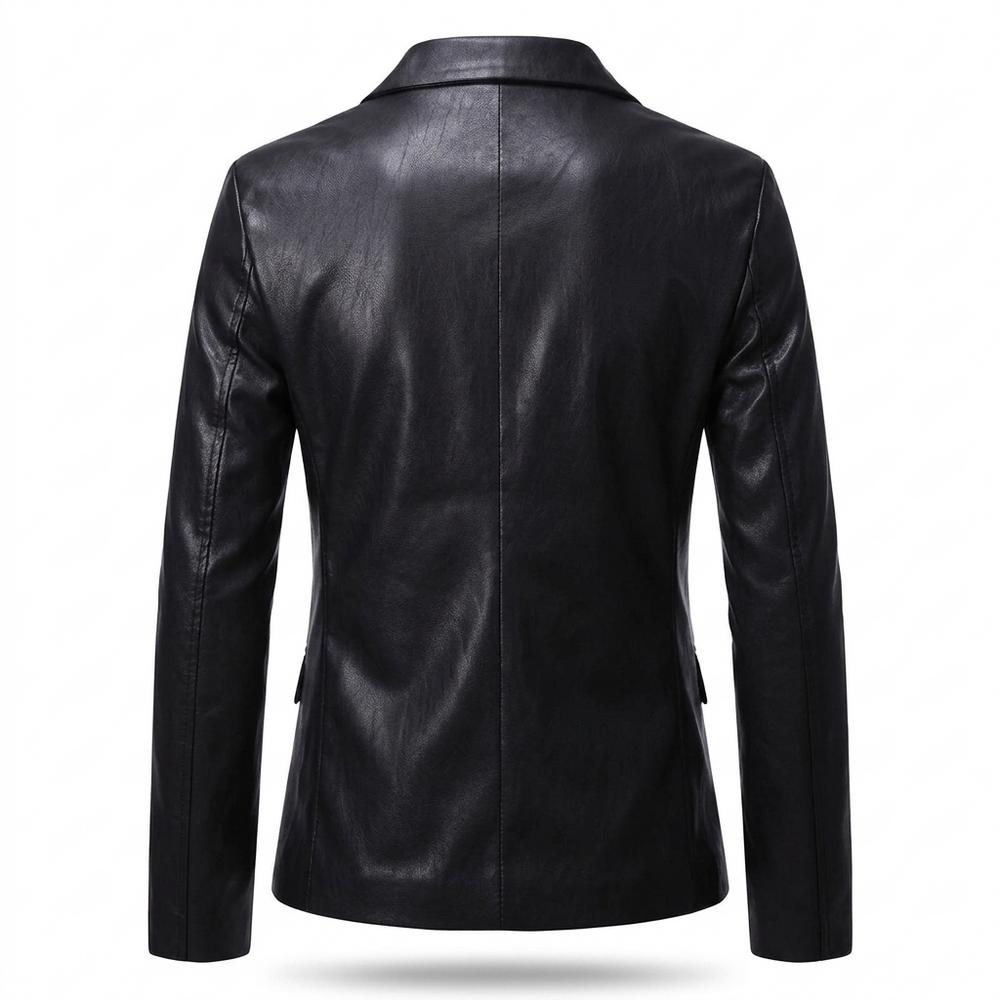 Allsaints Leather - Yuzel | Faux-Leather Single-Button Blazer Men