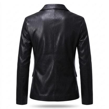 Allsaints Leather - Yuzel | Faux-Leather Single-Button Blazer Men