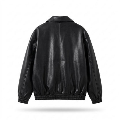 Allsaints Leather - Zeven | Zip-Up Collared Leather Jacket Men