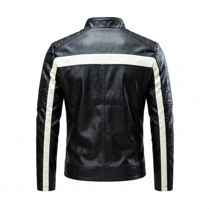 Allsaints Leather - Kevan | Quilted Two-Tone Leather Jacket Men