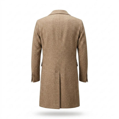 Allsaints Leather - Kasin | Double-Breasted Textured Coat Men