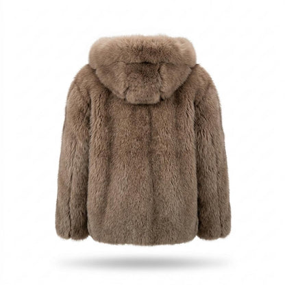 Allsaints Leather - Mamar | Hooded Fur-Look Jacket Unisex